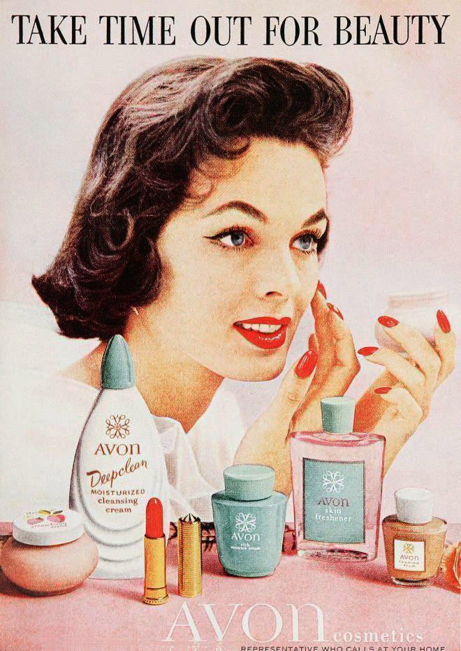 50-60年代的化妆品广告