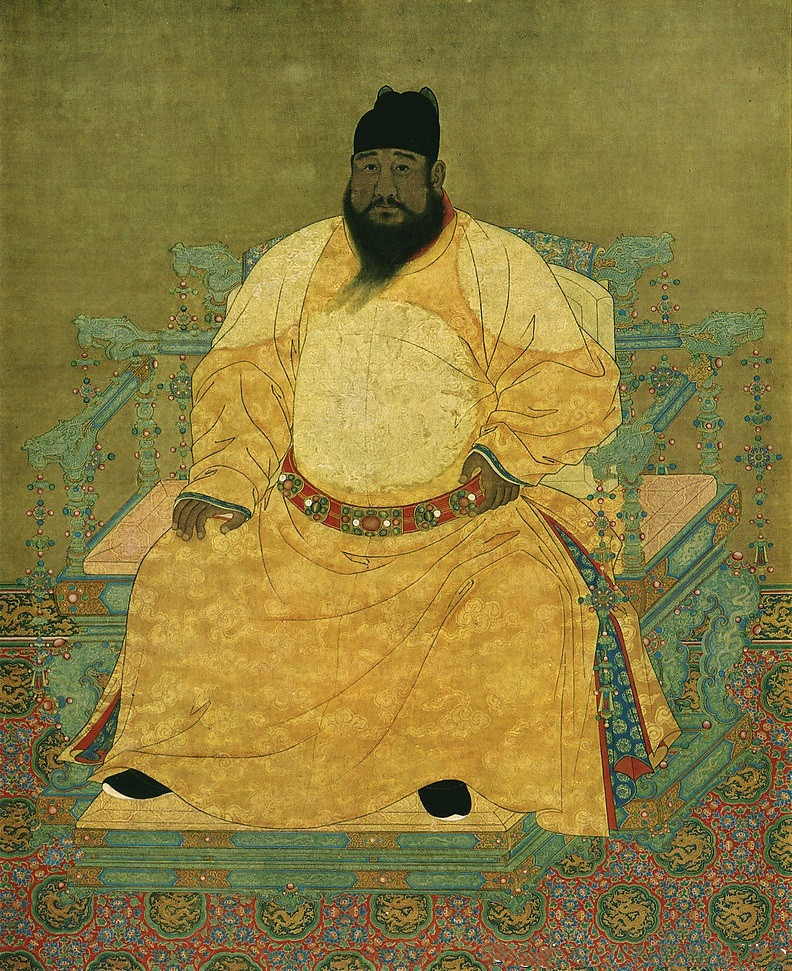 绝世国画《明宣宗坐像》