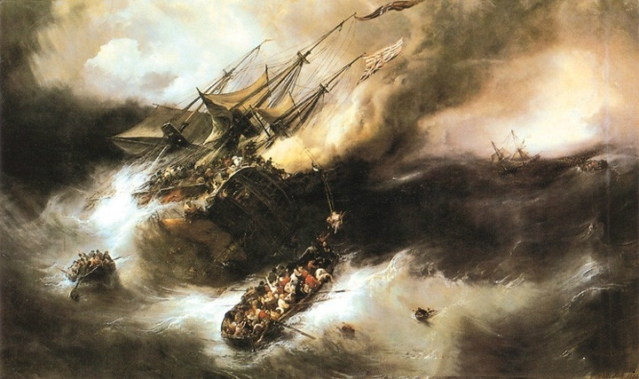 世界最著名四十幅油画之泰奥多尔·居丹《肯特海滩》