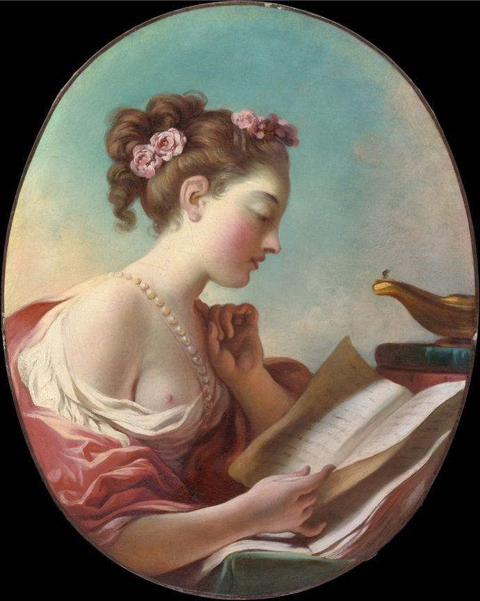 Jean Honore Fragonard《Young Woman Readin