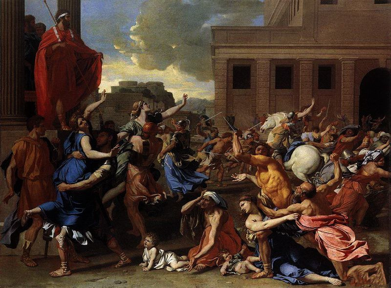 普桑《劫夺萨宾妇女》（The Rape Of The Sabine Women）