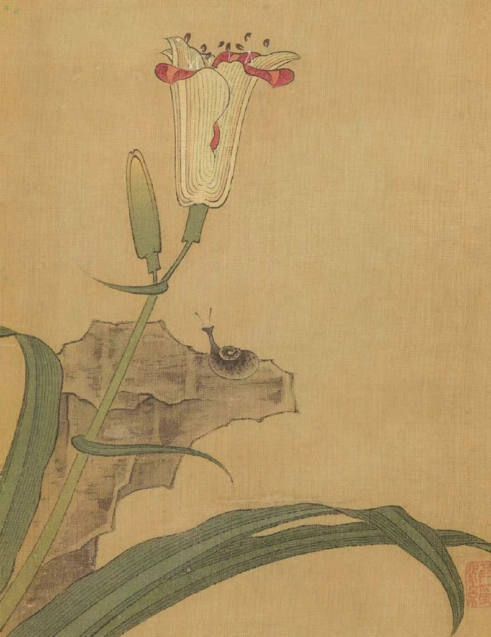 陈洪绶花鸟绘画作品欣赏