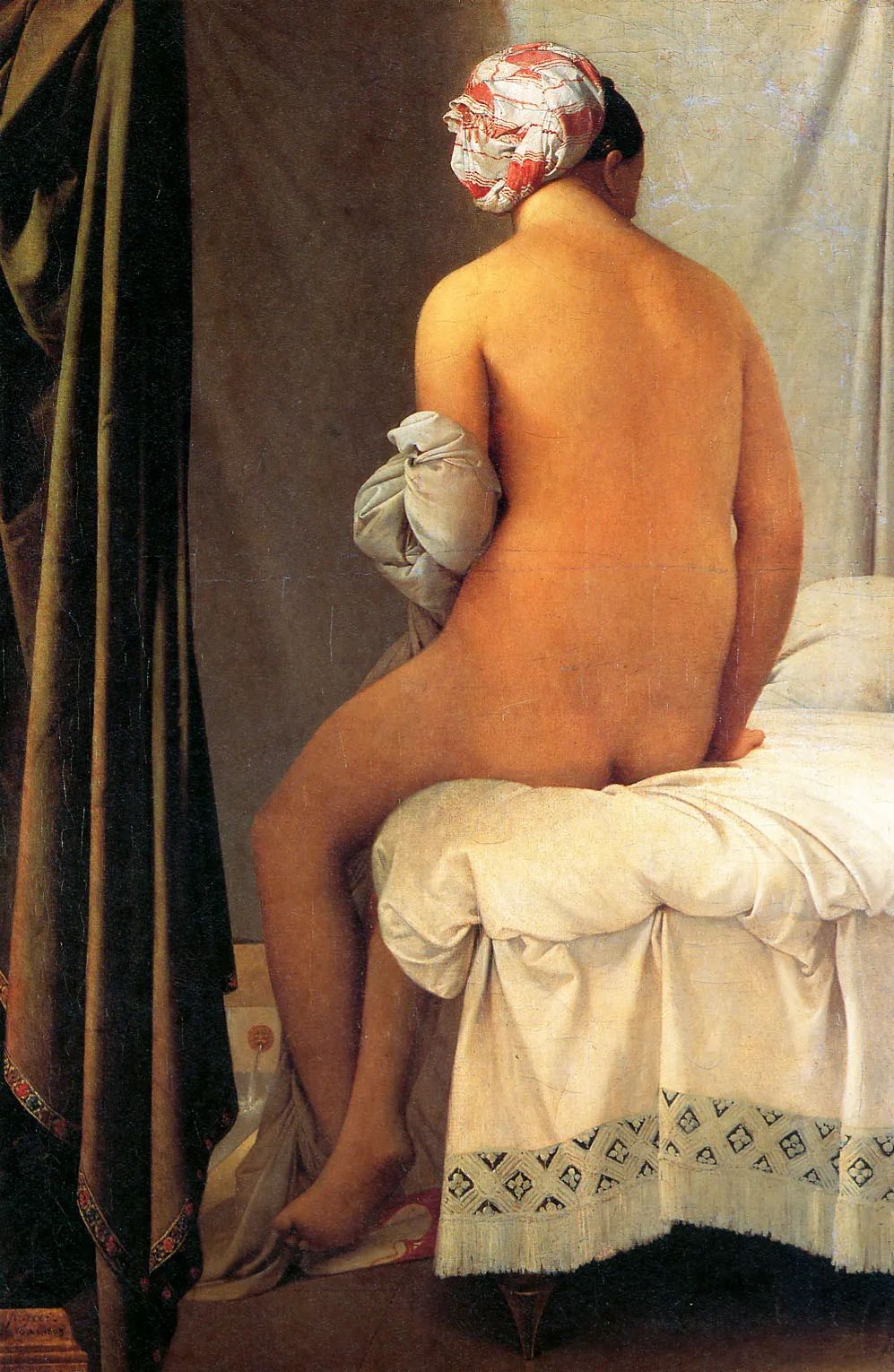安格尔《瓦尔平翁沐浴者》（Valpincon Bather）