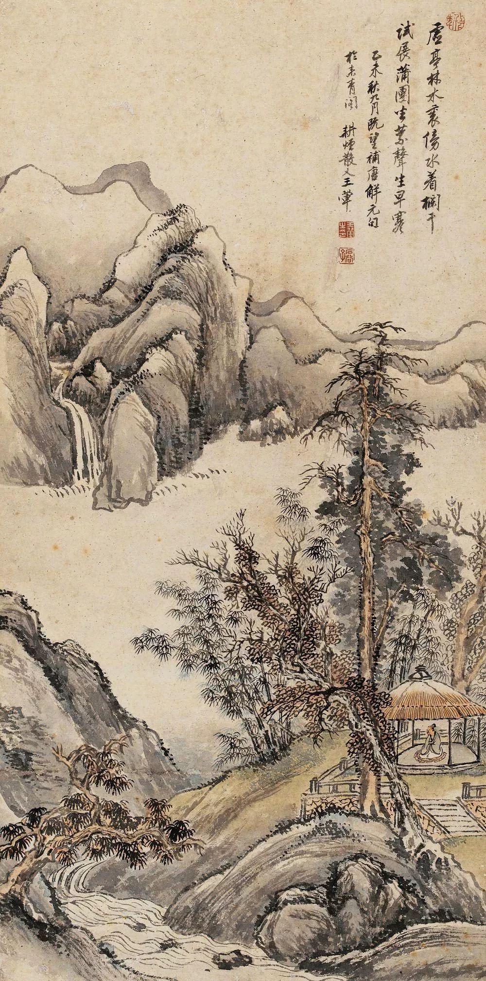 清 王翚《唐寅诗意图》