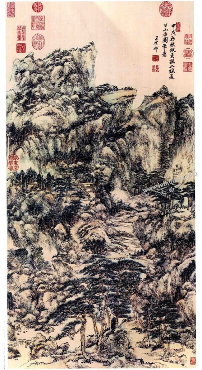 清 王原祁《夏日山居图》