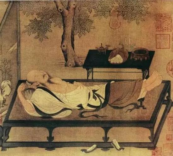 宋 佚名《槐荫消夏图》