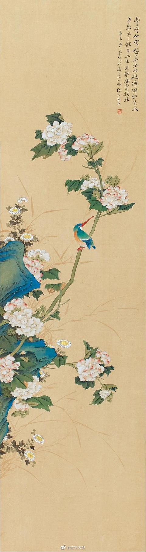 晏济元花鸟作品