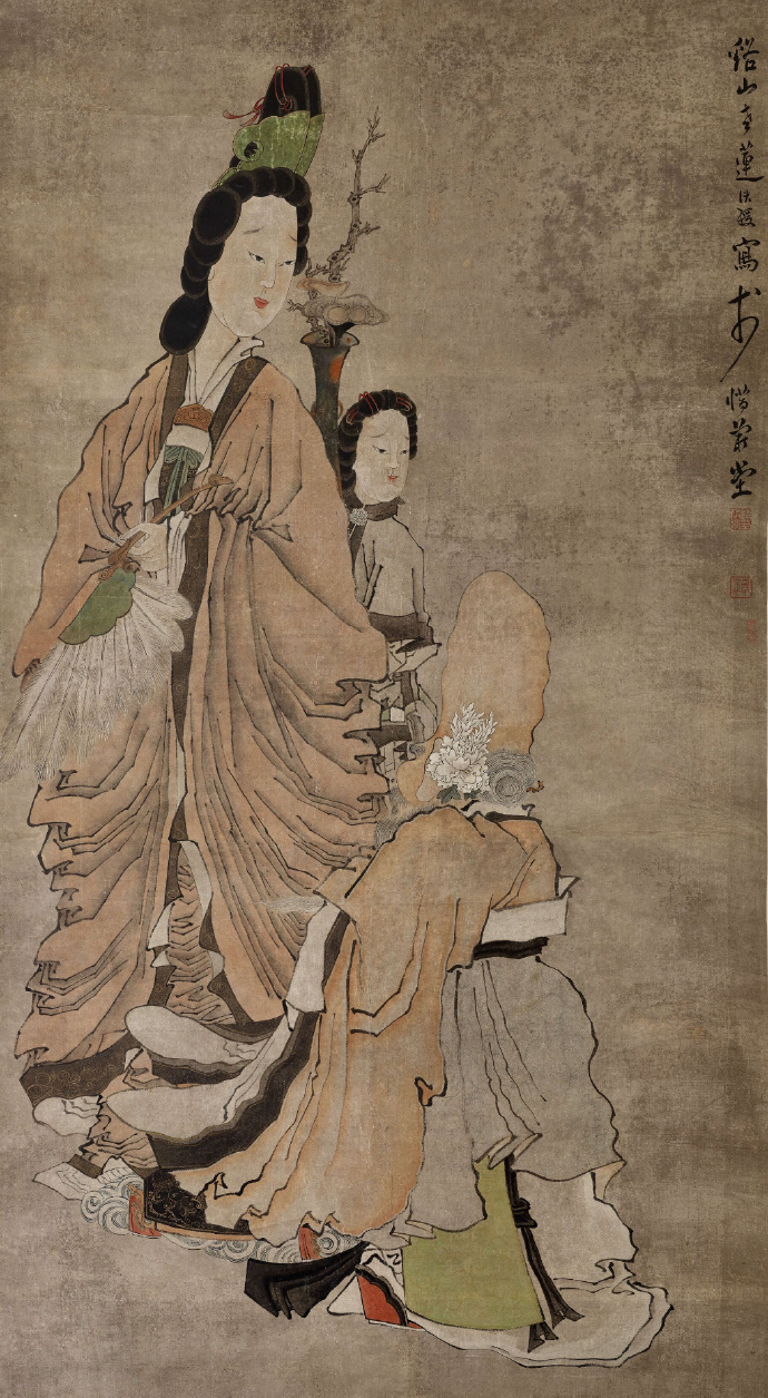 明 陈洪绶《麻姑献寿图》(传)