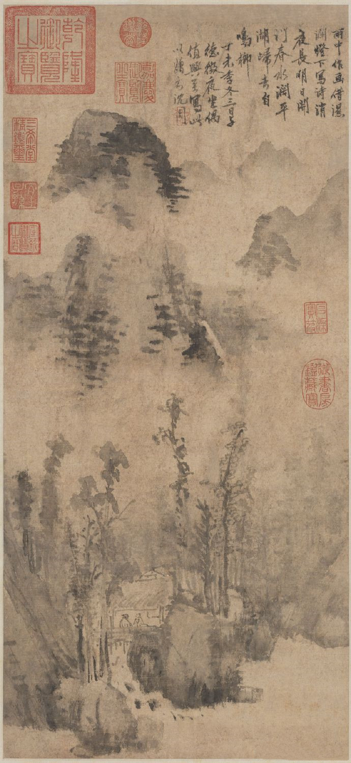 明 沈周 雨意图