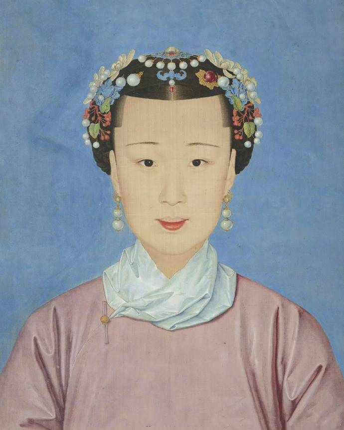 清人画《后妃像》