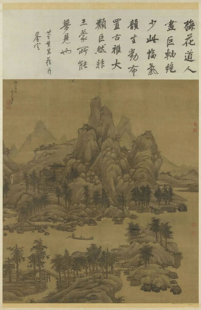 吴镇《清江春晓图》