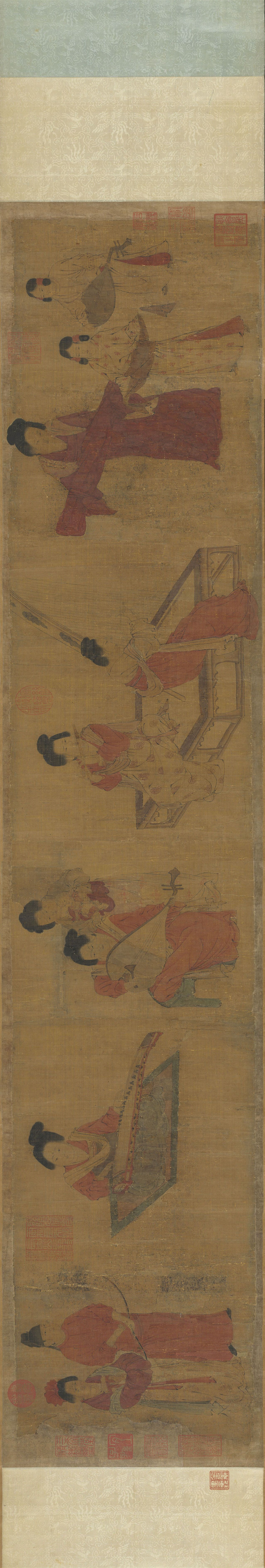 唐 周昉《调婴图》(传)