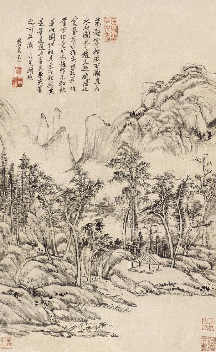 清 王原祁《万壑松风图》