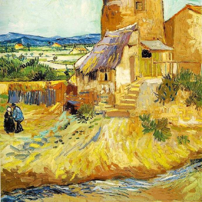 麦田油画欣赏