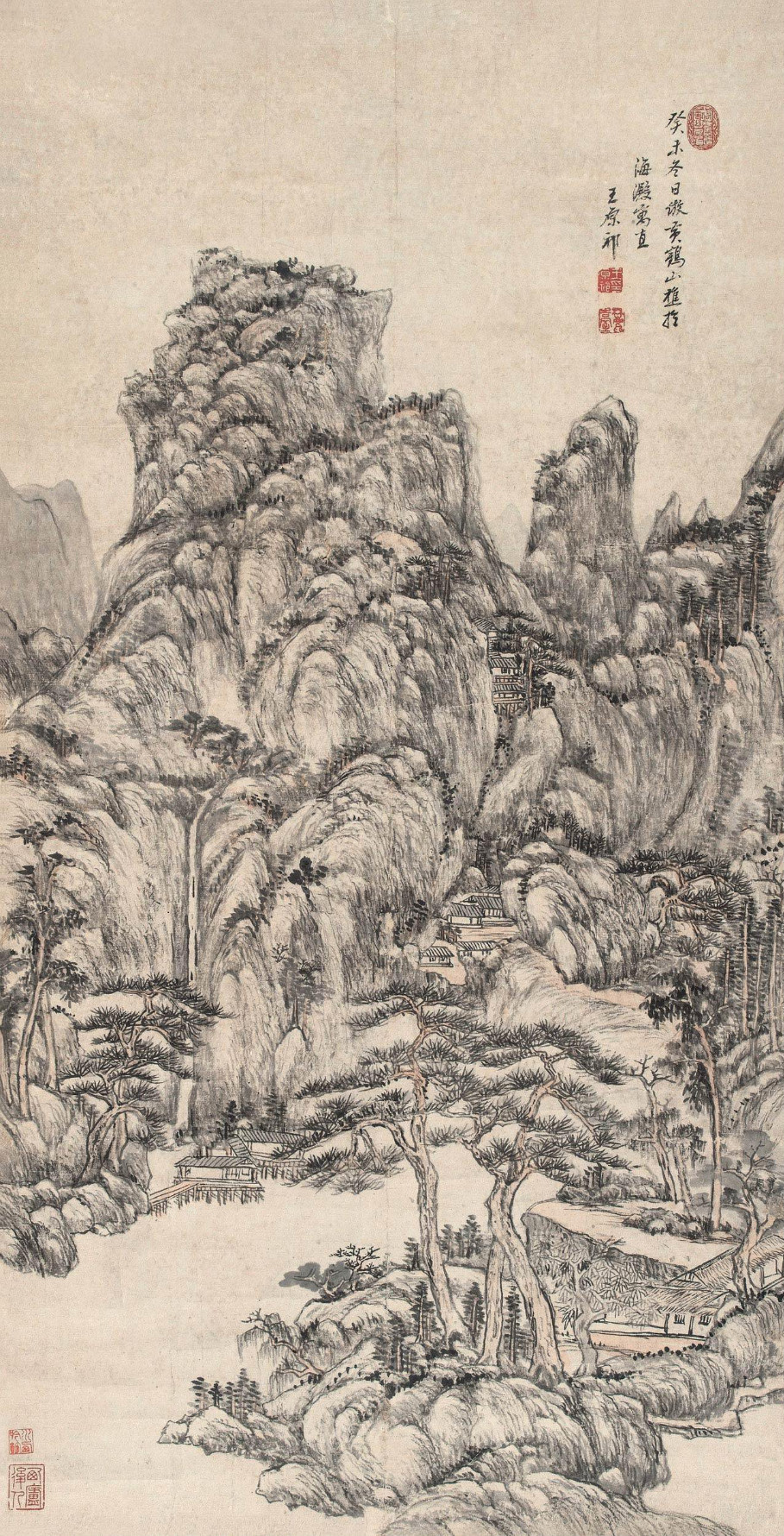 清 王原祁《层峦耸秀图》