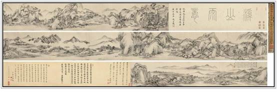 清 王时敏《溪山雨意图》卷