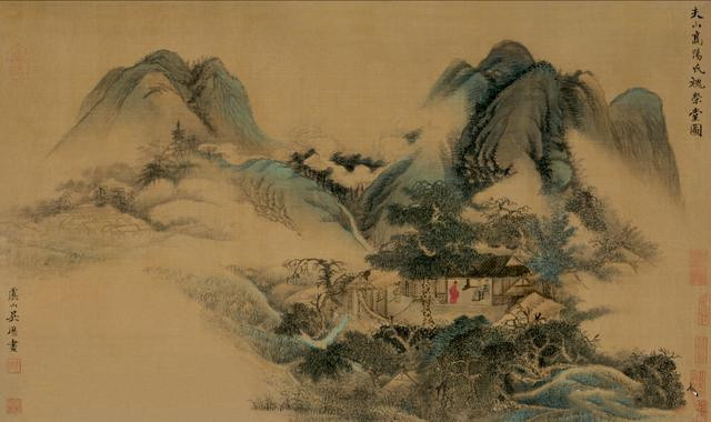 清 吴历《槐荣堂图》（上海博物馆藏）