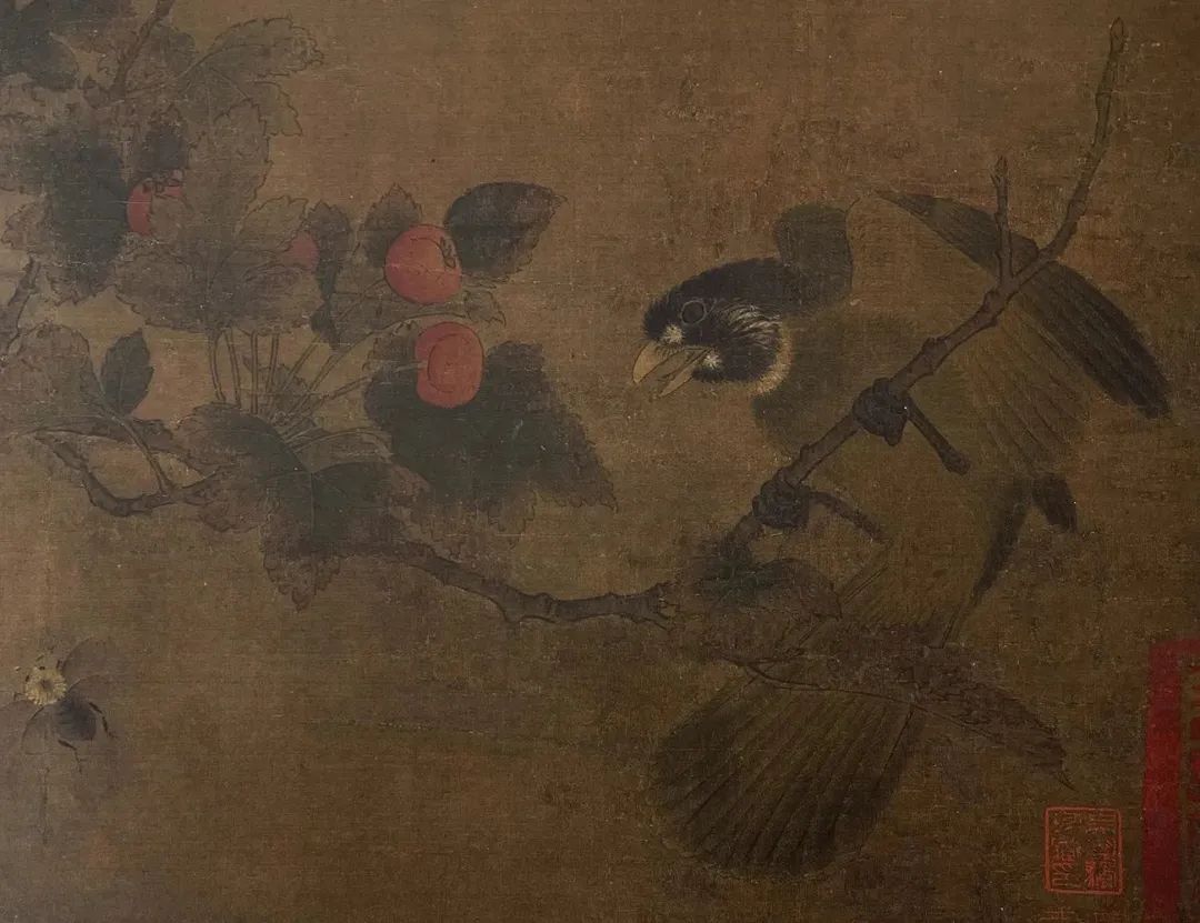 宋 佚名《红果绿鹎图》
