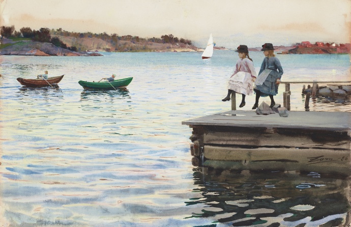 Anders Leonard Zorn（安德斯·莱昂哈特·佐恩）水彩作品欣赏