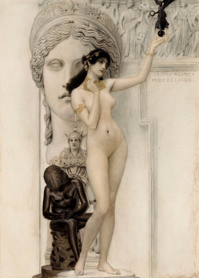克里姆特《Allegory of Sculpture》（雕塑的寓言）