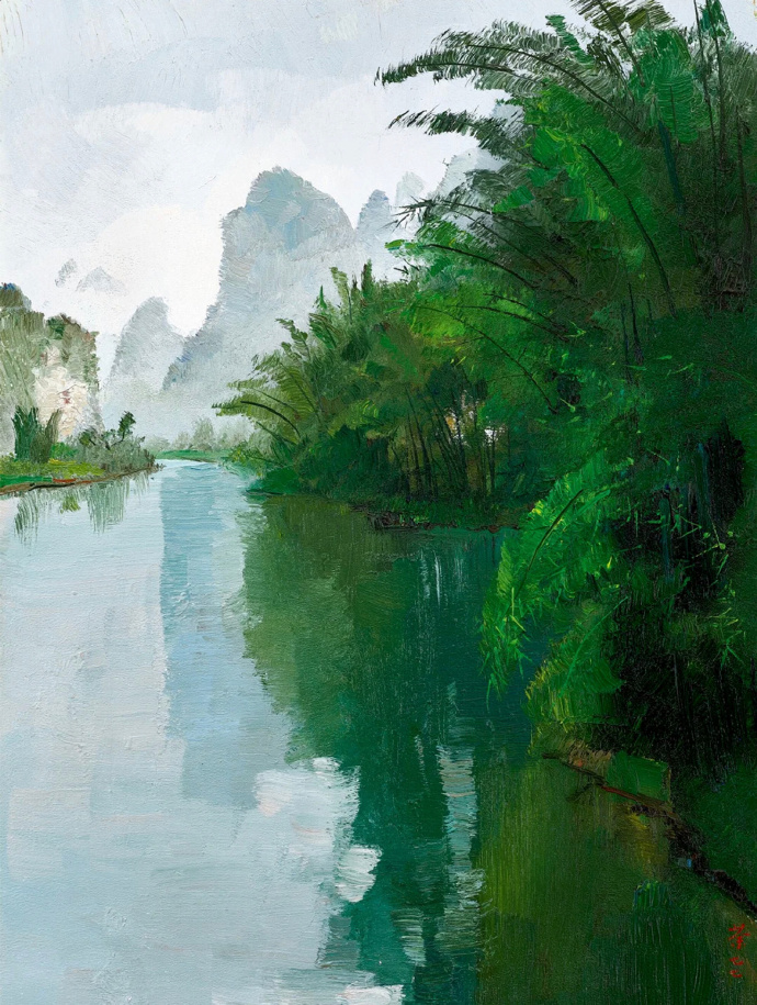 漓江山水——吴冠中