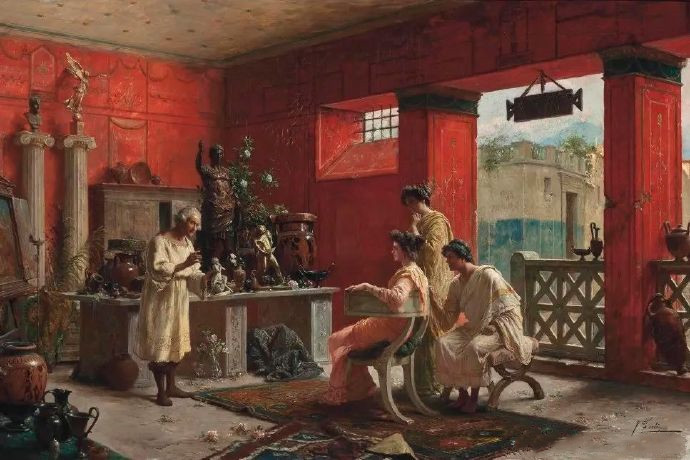 19世纪画家Ettore Forti笔下的庞贝古城新貌