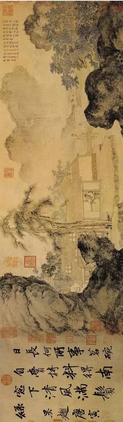 唐寅山水画作品欣赏