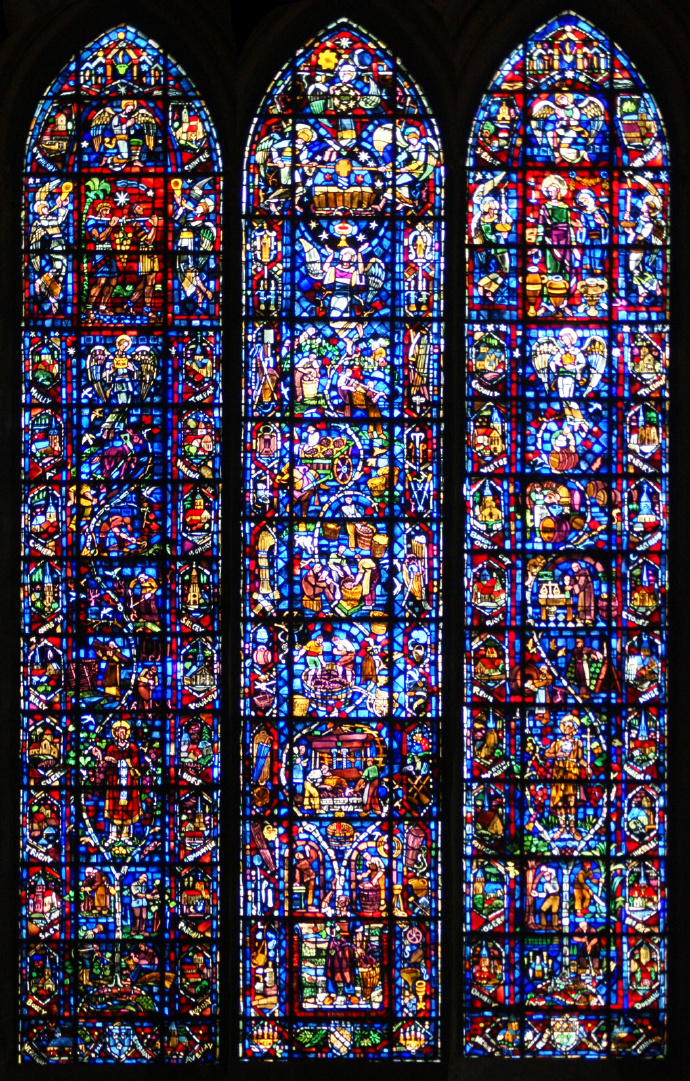  法国 兰斯大教堂(Reims Cathedral)的玫瑰花窗设计