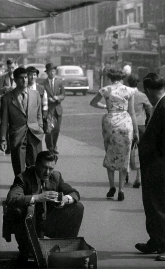1954伦敦牛津街街景照