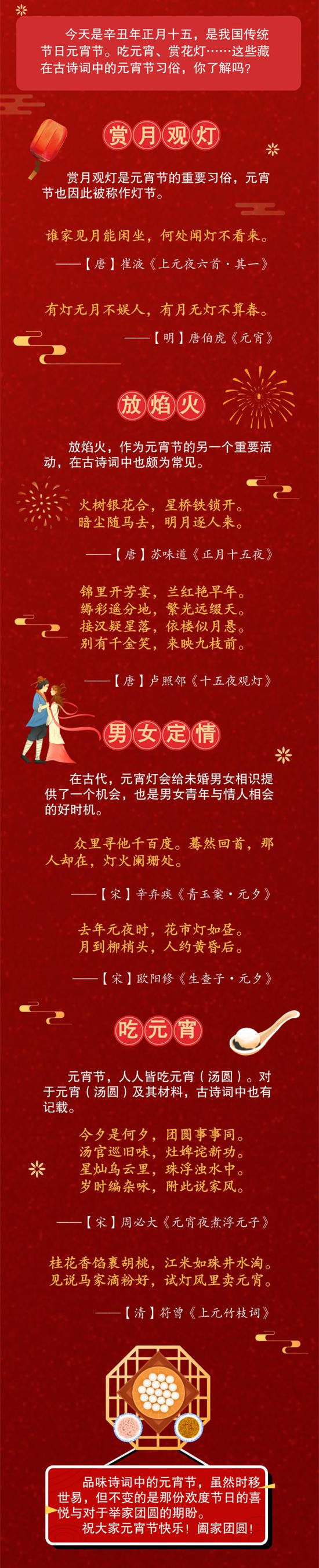 古诗词中的元宵节习俗，你了解吗？