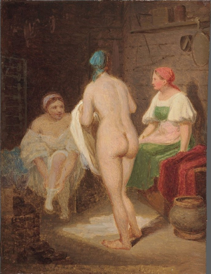 Alexey Venetsianov《浴室内》