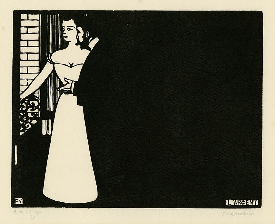 《亲密关系5：金钱》，Félix Vallotton，1897年