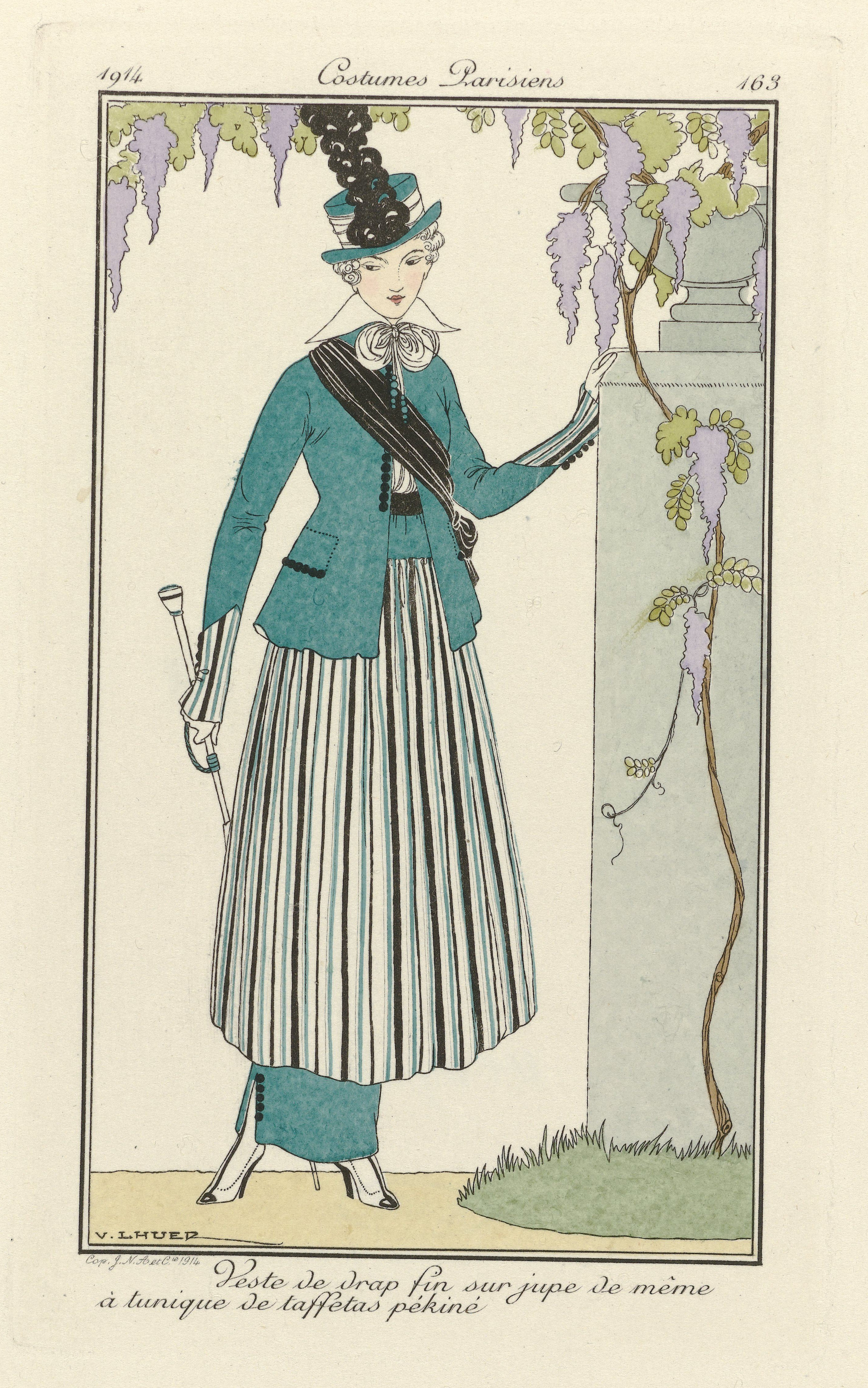 法国时尚杂志在1910年代的时尚女装设计