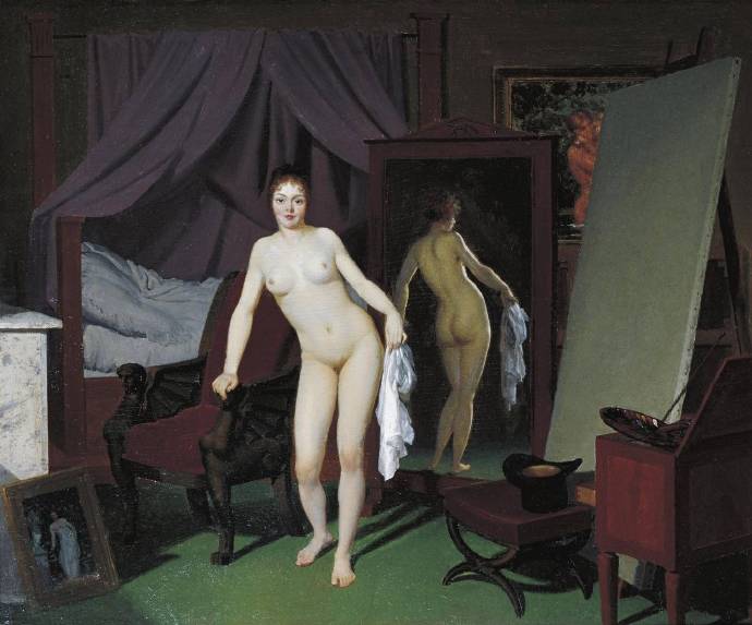 埃克斯伯格《Model In The Studio》（工作室里的模特）