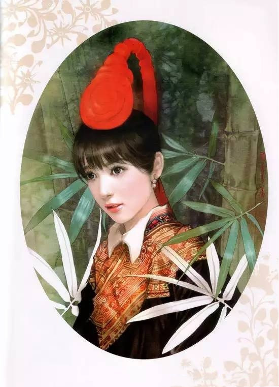 画家笔下的中华畲族美女