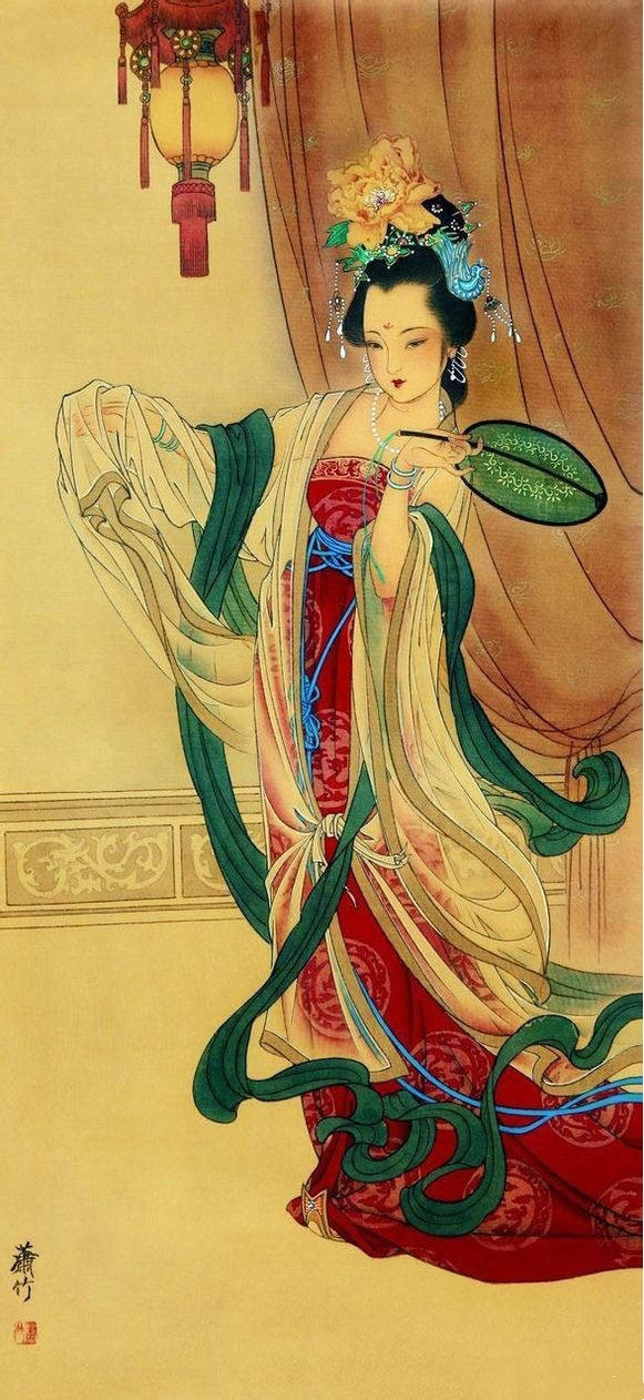 绝美唐代美女诗画：回眸一笑百媚生