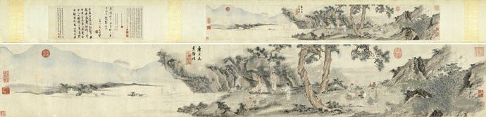 唐寅《琴士图》卷