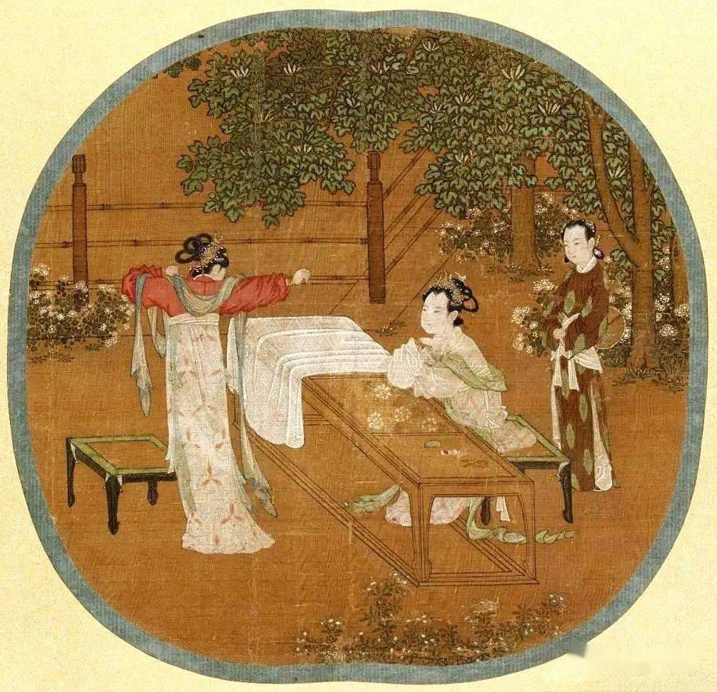 刘松年《宫女图》中的仕女