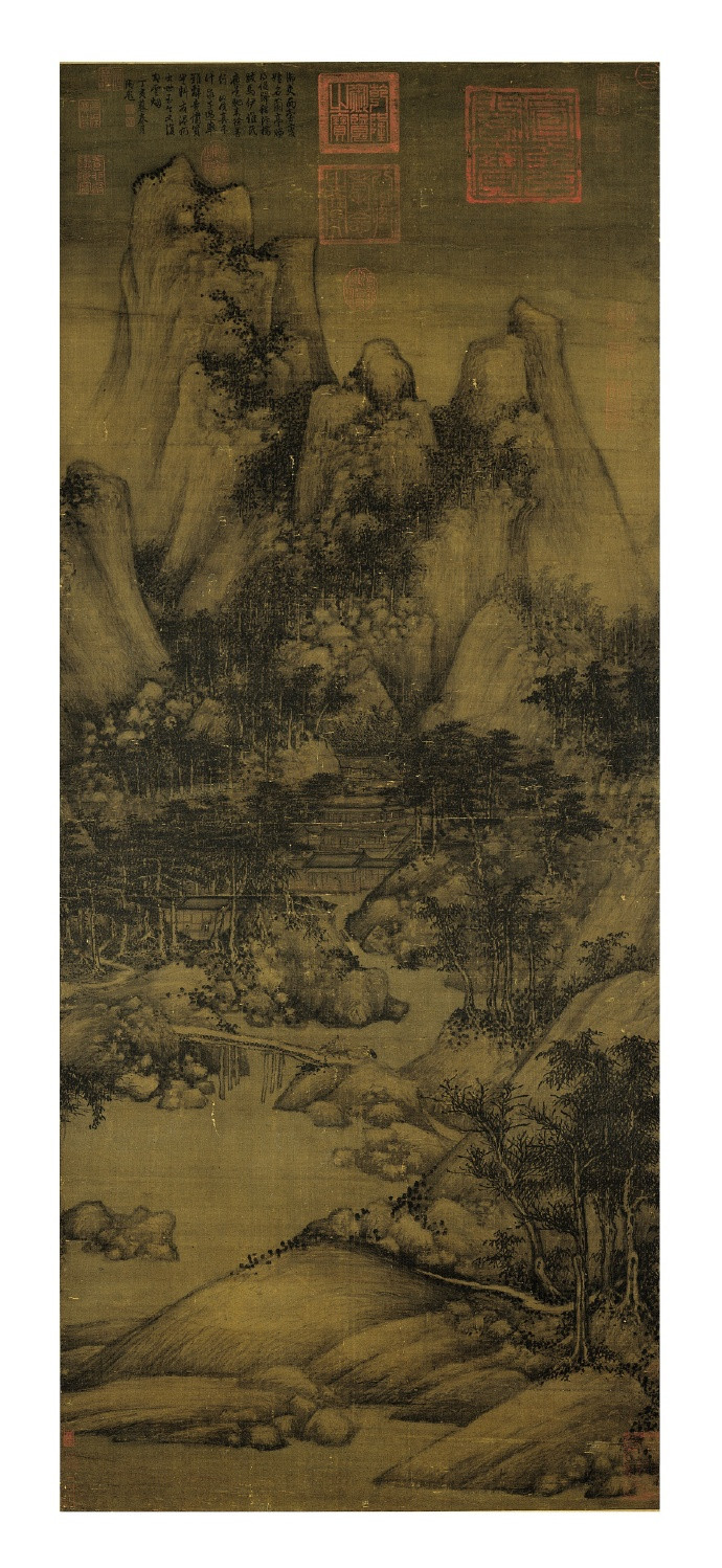 五代末期北宋初期的山水画家巨然作《萧翼赚兰亭图》