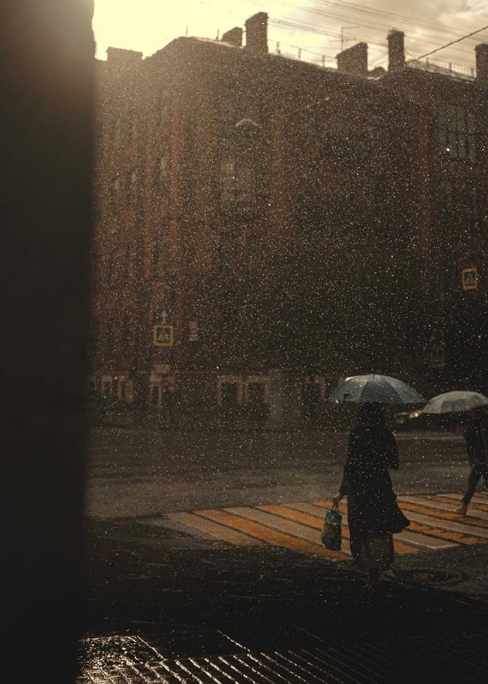 雨天的圣彼得堡