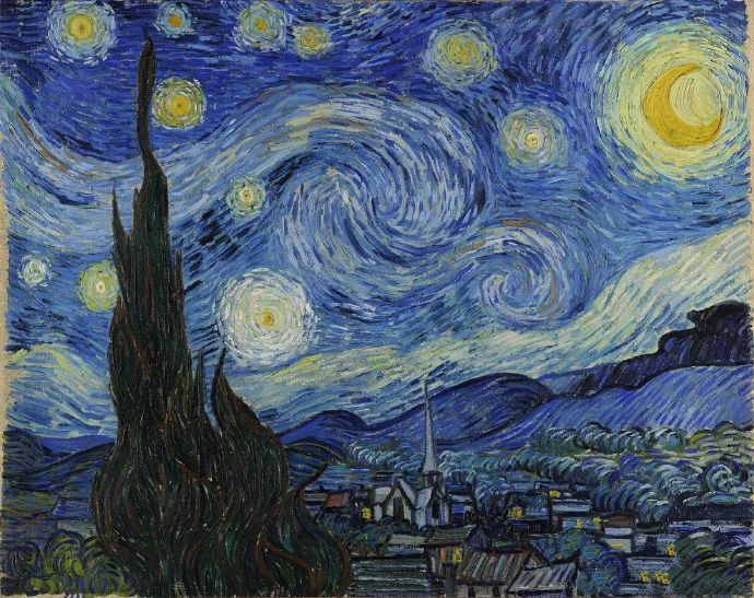 文森特  梵高《星月夜》