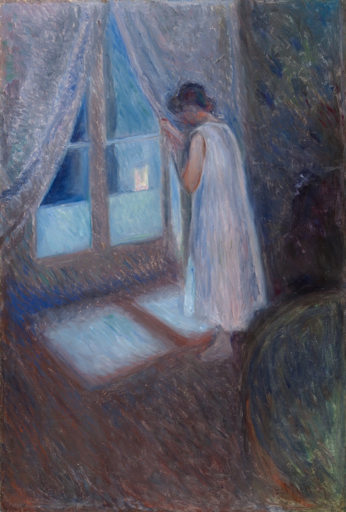爱德华 蒙克《The Girl By The Window》（窗边的女孩）