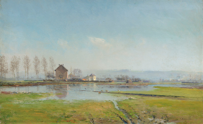Ivan Pokhitonov《有小房子的风景》