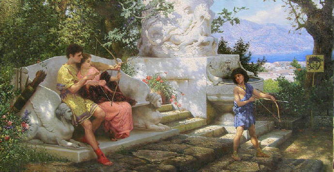 Henryk Siemiradzki《A Dangerous Game》（ 危险