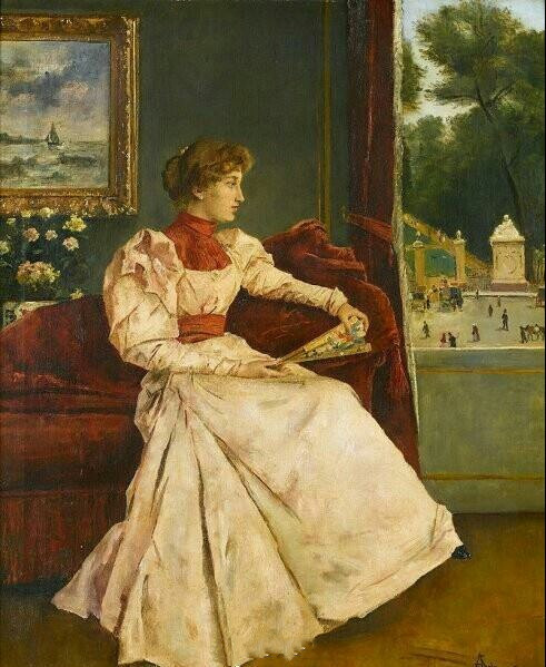 阿尔弗雷德·史蒂文斯(Alfred Stevens)作品欣赏