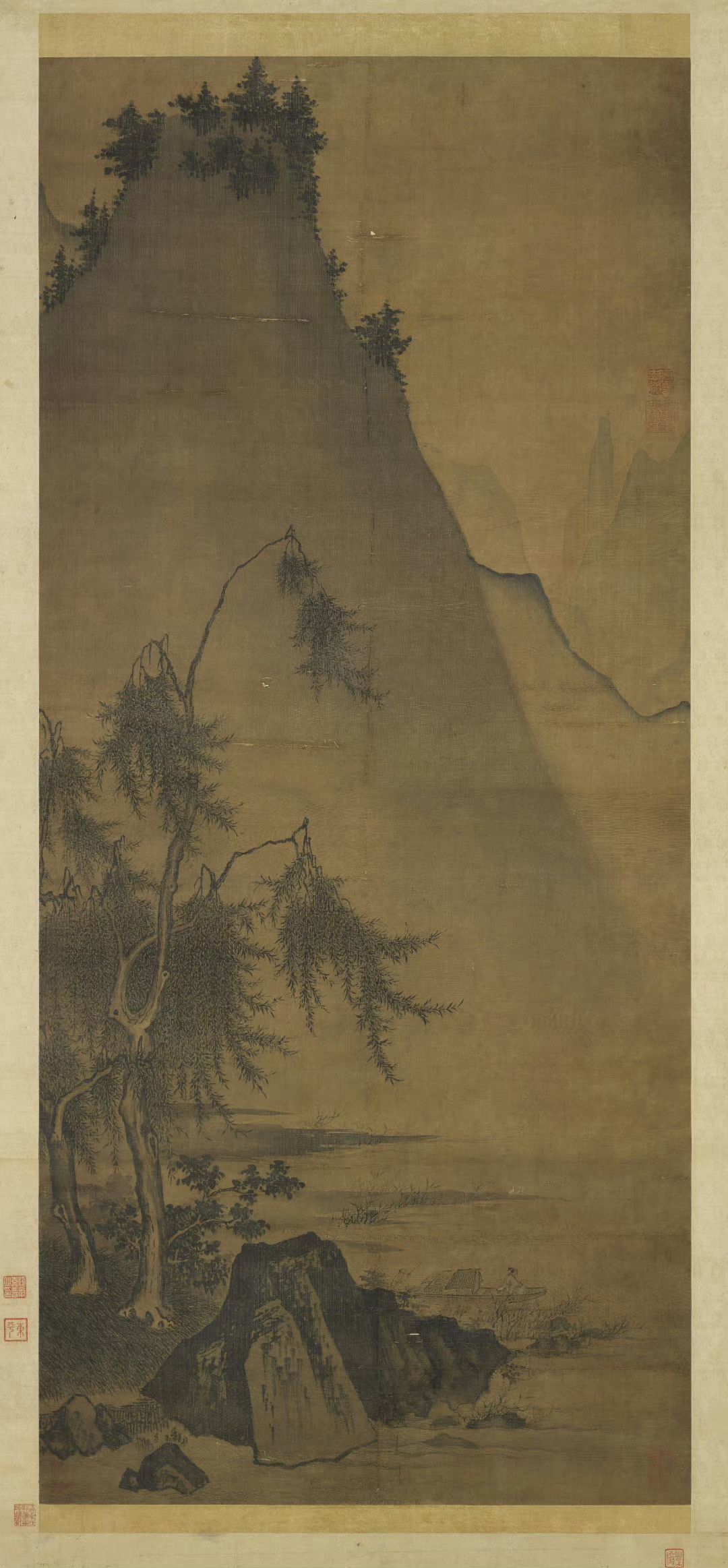 南宋夏圭（传）《归棹图》台北故宫博物院藏