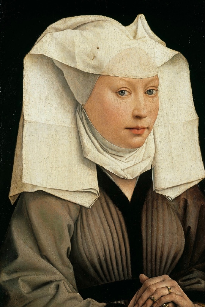 Rogier Van Der Weyden《戴有翼女帽的女人肖像》