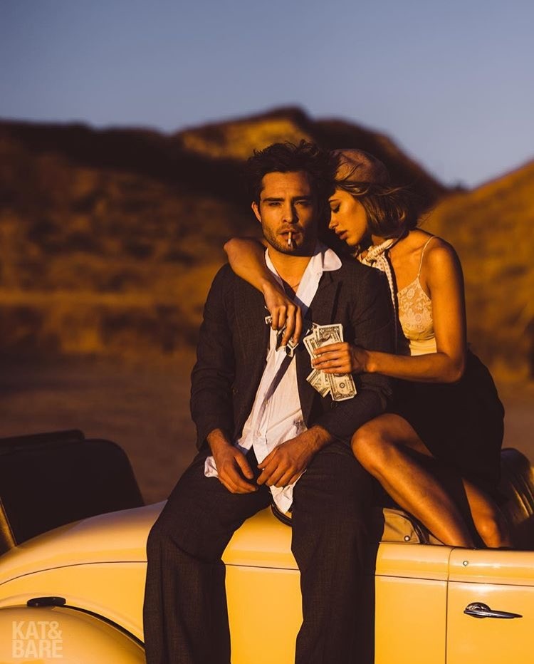 Bonnie and Clyde inspired shoot with Kat