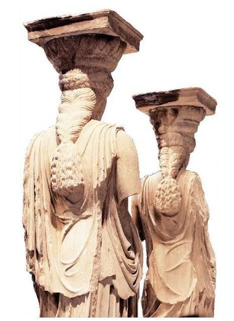 雅典卫城厄瑞克特翁神庙六位Caryatides（女像柱）