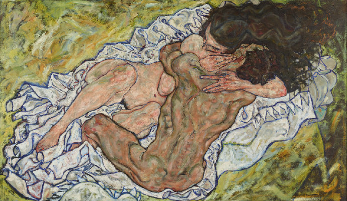 Egon Schiele《拥抱》（The Embrace）